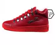 philipp plein solde chaussure driving lychee texture red